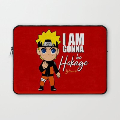 Crazy Corner I Am Gonna Be Hokage Printed Laptop Sleeve 15.6 Inch/Laptop Case Cover with Shockproof & Waterproof Linen On All Inner Sides (Made of Canvas with Ultra HD Print)-Gift for Men/Women Waterproof Laptop Sleeve/Cover(Red, 16 inch)