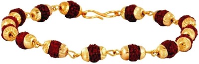 Takshila Gems Metal, Wood Gold-plated Bracelet