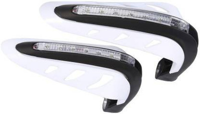 AOWBIKES HAND-GUARD-WHITE-W2 Handlebar Hand Guard(Universal For Bike)