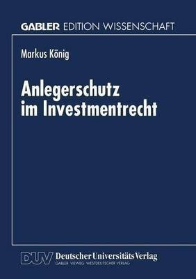 Anlegerschutz im Investmentrecht(German, Paperback, unknown)