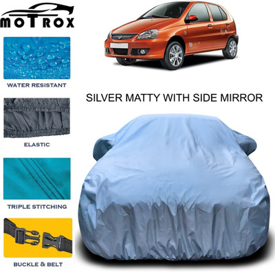 MoTRoX Car Cover For Tata Indica (With Mirror Pockets)(Silver)