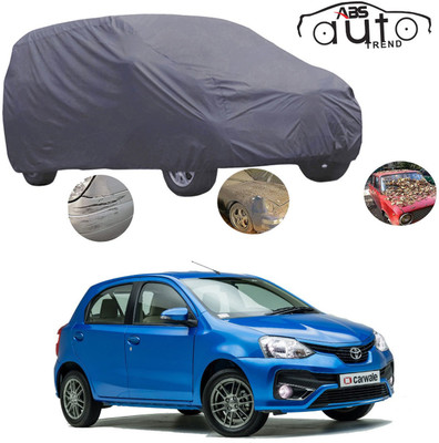 ABS AUTO TREND Car Cover For Toyota Etios Liva (Without Mirror Pockets)(Grey)