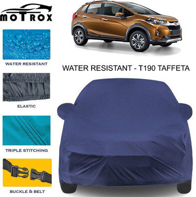 MoTRoX Car Cover For Honda WR-V (With Mirror Pockets)(Blue)