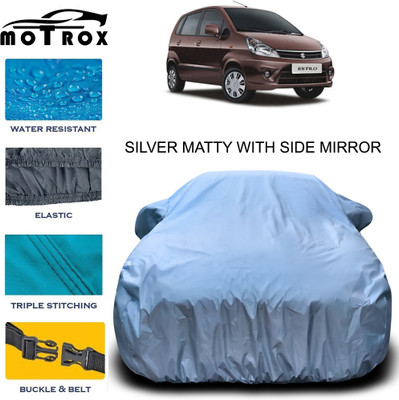 MoTRoX Car Cover For Maruti Suzuki Zen Estilo (With Mirror Pockets)(Silver)