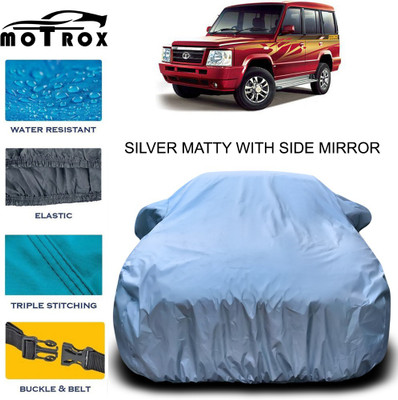 MoTRoX Car Cover For Tata Sumo Gold (With Mirror Pockets)(Silver)