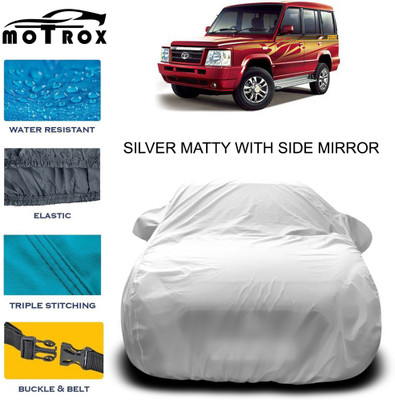 MoTRoX Car Cover For Tata Sumo Gold (With Mirror Pockets)(Silver)