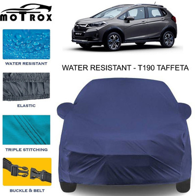 MoTRoX Car Cover For Honda WRV (With Mirror Pockets)(Blue)
