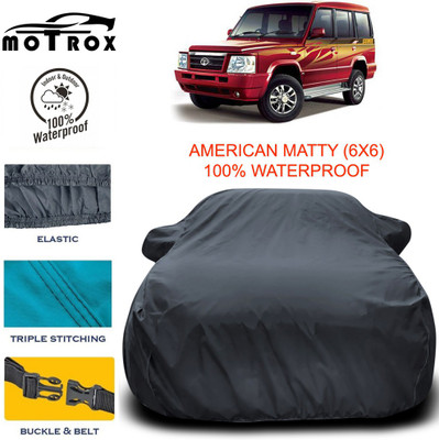 MoTRoX Car Cover For Tata Sumo Gold (With Mirror Pockets)(Grey)