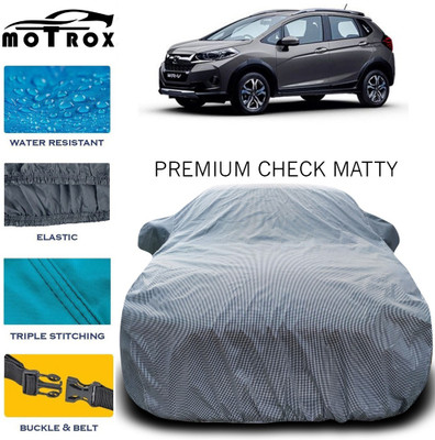 MoTRoX Car Cover For Honda WRV (With Mirror Pockets)(Grey)