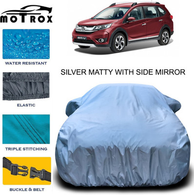 MoTRoX Car Cover For Honda BRV (With Mirror Pockets)(Silver)