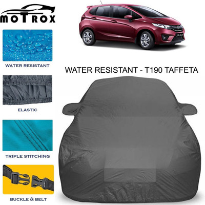 MoTRoX Car Cover For Honda Jazz (With Mirror Pockets)(Grey)