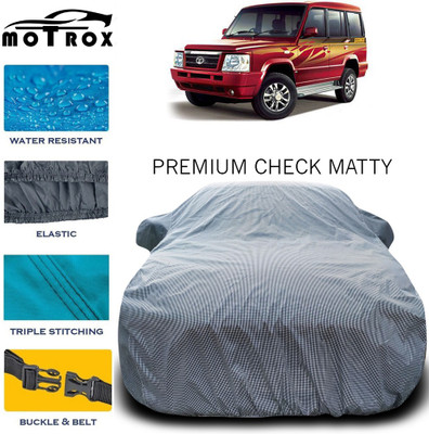 MoTRoX Car Cover For Tata Sumo Gold (With Mirror Pockets)(Grey)