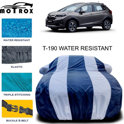 MoTRoX Car Cover For Honda WRV (With Mirror Pockets)(White)
