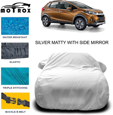 MoTRoX Car Cover For Honda WR-V (With Mirror Pockets)(Silver)