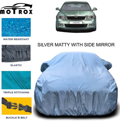 MoTRoX Car Cover For Skoda Laura (With Mirror Pockets)(Silver)