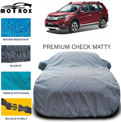 MoTRoX Car Cover For Honda BRV (With Mirror Pockets)(Grey)