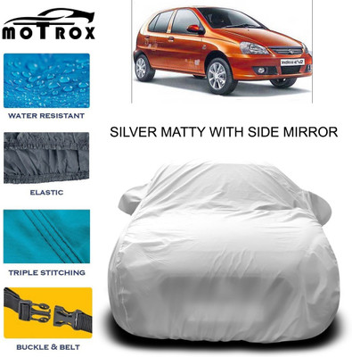 MoTRoX Car Cover For Tata Indica eV2(Silver)