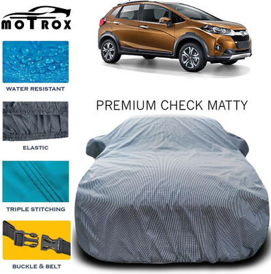 MoTRoX Car Cover For Honda WR-V (With Mirror Pockets)(Grey)