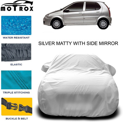 MoTRoX Car Cover For Tata Indica V2 (With Mirror Pockets)(Silver)