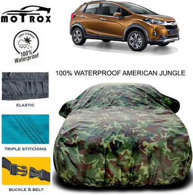 MoTRoX Car Cover For Honda WR-V (With Mirror Pockets)(Multicolor)