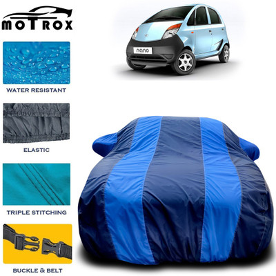 MoTRoX Car Cover For Tata Nano (With Mirror Pockets)(Blue)