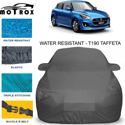 MoTRoX Car Cover For Maruti Suzuki Swift RS (With Mirror Pockets)(Grey)