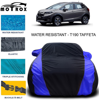 MoTRoX Car Cover For Honda WRV (With Mirror Pockets)(Blue)