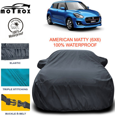 MoTRoX Car Cover For Maruti Suzuki Swift RS (With Mirror Pockets)(Grey)