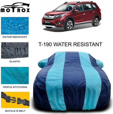 MoTRoX Car Cover For Honda BRV (With Mirror Pockets)(Blue)