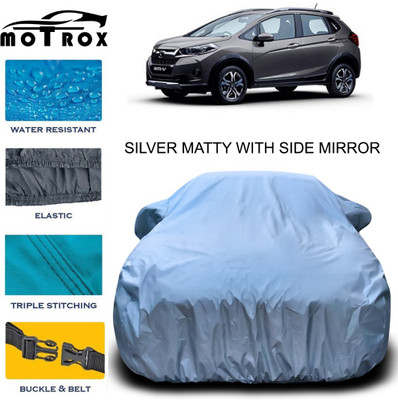MoTRoX Car Cover For Honda WRV (With Mirror Pockets)(Silver)