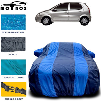 MoTRoX Car Cover For Tata Indica V2 (With Mirror Pockets)(Blue)