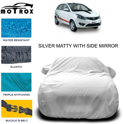 MoTRoX Car Cover For Tata Bolt (With Mirror Pockets)(Silver)