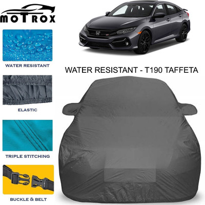 MoTRoX Car Cover For Honda Civic (With Mirror Pockets)(Grey)