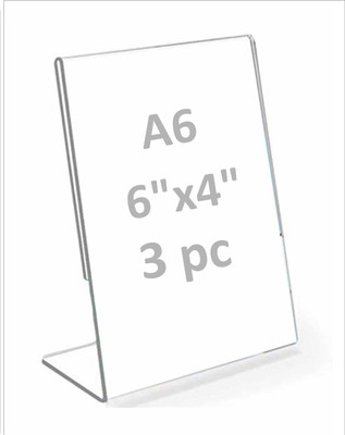 Clear Design 3 Compartments Acrylic paper Stand(Clear)
