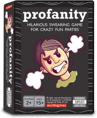 Exciting Lives Profanity Card Game(Multicolor)