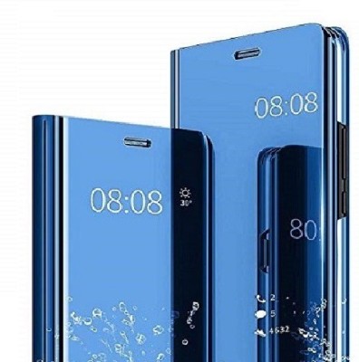 Senix Flip Cover for Oppo F11 Pro Luxury Mirror Stand View Flip Back Cover Compatible With Luxury Stand(Blue, Cases with Holder, Pack of: 1)
