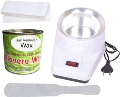 Adwel Wax heater + Wax strips (65pieces) of 100gsm size + Alovera wax + wax knife(4 Items in the set)