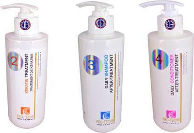 PRO-TECHS After Keratin Treatment(2) + Shampoo(3) and Conditioner(4) Set (250ml each) For Daily Use Cleansing For All Hair Types For Men and Women(1 Items in the set) PRO-TECHS After Keratin Treatment(2) + Shampoo(3) and Conditioner(4) Set (250ml each) For Daily Use Cleansing For All Hair Types For Men and Women(1 Items in the set)