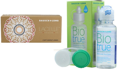 BAUSCH & LOMB Monthly Disposable(-0.50, Colored Contact Lenses, Pack of 2)
