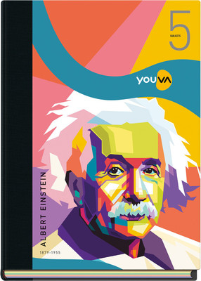 NAVNEET Youva Case Bound 5 Subject Book 185×247 Cm Regular Notebook Single Line 400 Pages (Yellow) For Rs. 30 @ 90% off
