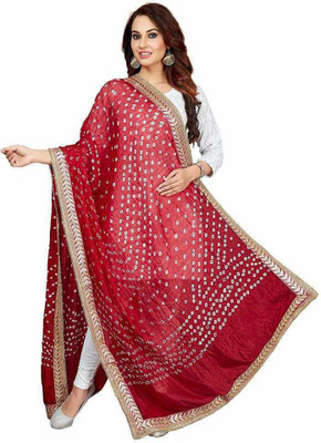 raj-rajeshwari collection Art Silk Printed Women Dupatta