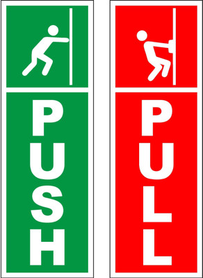 Craft Qila Push Pull Emergency Sign
