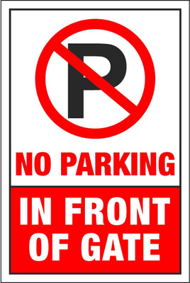 KARTMEN No Parking Emergency Sign