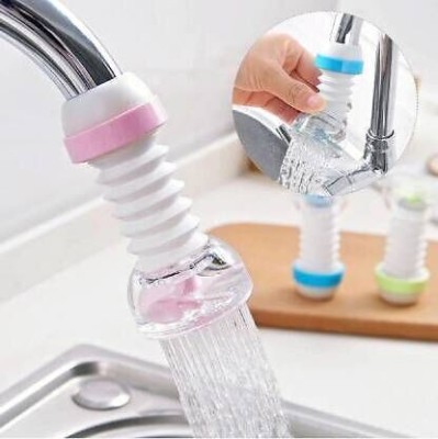 DJ FINDER 360 Degree Flexible Rotating Adjustable Kitchen Tap Faucet Water Filter - Multicolor Nozzle Cock Faucet(Spout Installation Type)