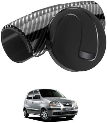 Qiisx Plastic Car Steering Knob(Black)