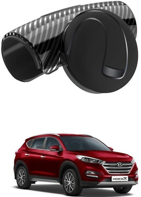 Qiisx Plastic Car Steering Knob(Black)