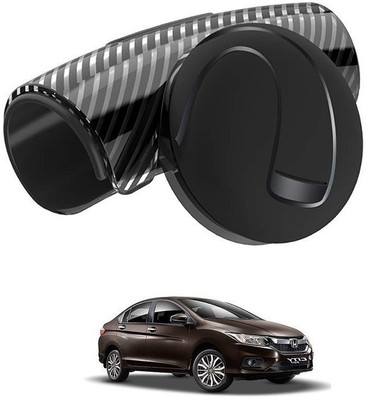 Qiisx Plastic Car Steering Knob(Black)