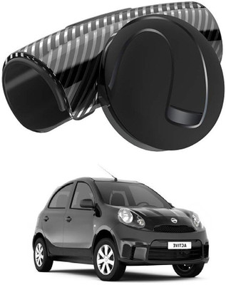 Qiisx Plastic Car Steering Knob(Black)