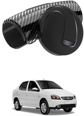 Qiisx Plastic Car Steering Knob(Black)