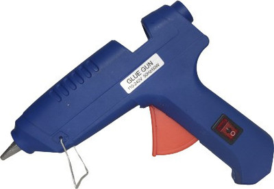HOTGLUEGUN 60Watt 11 mm Hot Melt Glue Gun with 10 Transparent glue sticks ( 60Watt) Standard Temperature Corded Glue Gun(11 mm)